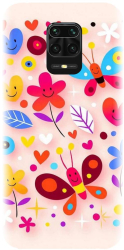Husa din silicon compatibila cu Xiaomi Redmi Note 9 Pro - model Butterfly 002 