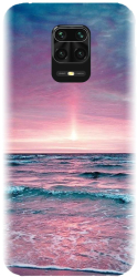 Husa din silicon compatibila cu Xiaomi Redmi Note 9 Pro - model Calm Sea 