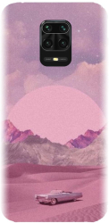 Husa din silicon compatibila cu Xiaomi Redmi Note 9 Pro - model Collage Pink 
