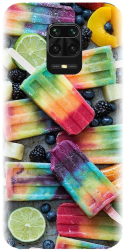 Husa din silicon compatibila cu Xiaomi Redmi Note 9 Pro - model Colorful Ice Cream 