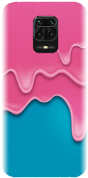 Husa din silicon compatibila cu Xiaomi Redmi Note 9 Pro - model Pink Liquid Dripping 