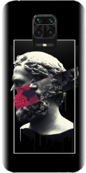 Husa din silicon compatibila cu Xiaomi Redmi Note 9 Pro - model Smoking Sculpture 