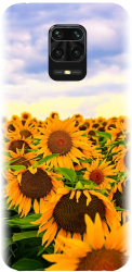 Husa din silicon compatibila cu Xiaomi Redmi Note 9 Pro - model Sunflowers 