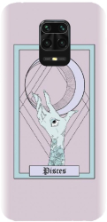 Husa din silicon compatibila cu Xiaomi Redmi Note 9 Pro - model Tarot Zodia Pesti 