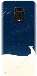 Husa din silicon compatibila cu Xiaomi Redmi Note 9 Pro - model Winter Night 