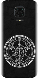 Husa din silicon compatibila cu Xiaomi Redmi Note 9s - model Anime Transmutation Circle 