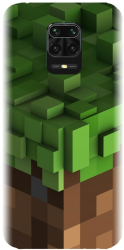Husa din silicon compatibila cu Xiaomi Redmi Note 9s - model Minecraft 