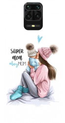 Husa din silicon compatibila cu Xiaomi Redmi Note 9s - model Super mama 