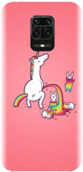 Husa din silicon compatibila cu Xiaomi Redmi Note 9s - model Unicorn 