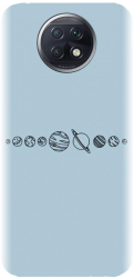 Husa din silicon compatibila cu Xiaomi Redmi note 9T 5G - model Planets