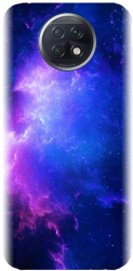 Husa din silicon compatibila cu Xiaomi Redmi note 9T 5G - model Purple Space Nebula 