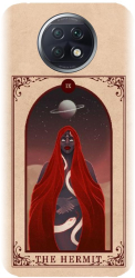 Husa din silicon compatibila cu Xiaomi Redmi note 9T 5G - model Tarot The Hermit 