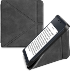 Husa pentru Kobo Libra 2 Kwmobile Gri Piele ecologica 56576.73 