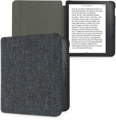 Husa pentru Kobo Libra 2 Kwmobile Gri Textil 57173.19 