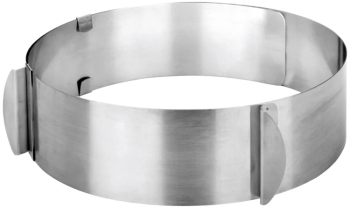Inel reglabil patiserie Ibili otel inoxidabil 16-30x5.5 cm argintiu 