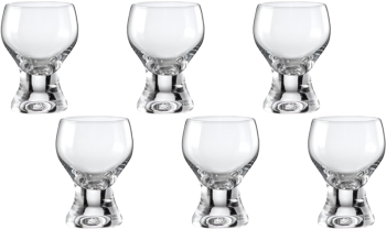 Set 6 pahare lichior BOHEMIA CRISTAL GINA 60ml 