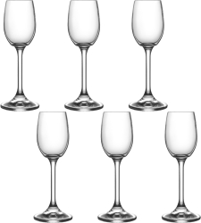 Set 6 pahare pentru lichior BOHEMIA CRISTAL LARA 65ml 