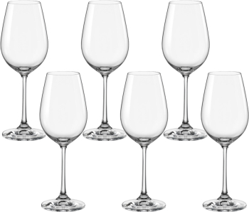 Set 6 pahare pentru vin alb BOHEMIA CRISTAL VIOLA 250ml 