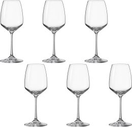 Set 6 pahare pentru vin BOHEMIA CRISTAL GISELLE 455ml 
