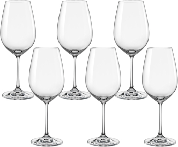Set 6 pahare pentru vin rosu BOHEMIA CRISTAL VIOLA 450ml 