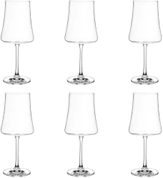 Set 6 pahare vin rosu BOHEMIA CRYSTAL XTRA 460ml sticla 