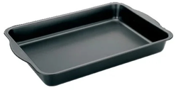 Tava copt Ibili-Moka otel carbon 28x18x4 cm negru 