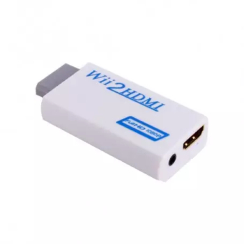 Adaptor convertor consola Nintendo Wii la Hdmi Cu 3.5mm audio output 1080p Culoare Alb 