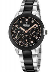 Ceas Dama Festina Ceramic cu Cristale Swarovski F20497/3 