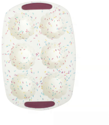 Forma pentru briose AMBITION Felice 6 portii silicon crem 