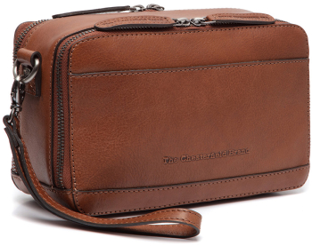 Geanta de barbati The Chesterfield Brand din piele moale Bardolino Maro coniac 