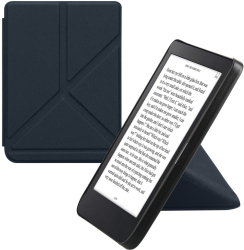 Husa kwmobile pentru Kobo Clara 2E Piele ecologica Albastru 60051.17