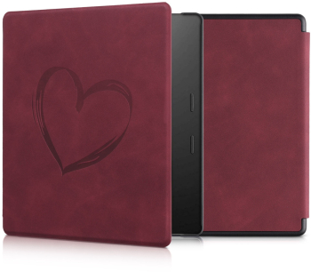 Husa pentru Amazon Kindle Oasis 10 Kwmobile Rosu Piele ecologica 56972.05 