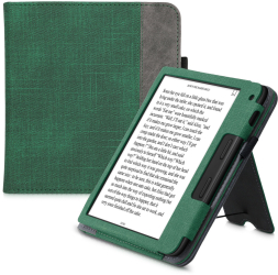 Husa pentru Tolino Vision 6 Kwmobile Verde/Gri Piele ecologica 56601.08 