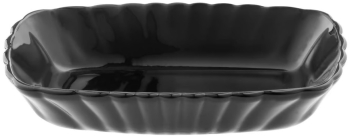 Platou PASABAHCE Mezze 17.9x11.4cm sticla neagra 