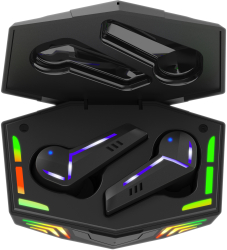 Casti Wireless Model Gaming G001Functii BT 5.1 Izolarea Zgomotului Exterior Impermeabile Microfon Baterie Carcasa 500 mAH ABS Negru