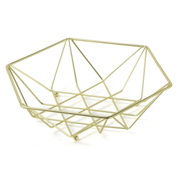 Cos depozitare fructe 26cm auriu AMBITION Decor