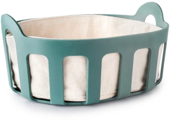 Cos servire paine Ibili plastic/bumbac 24x19x11 cm vernil 