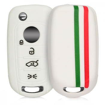 Husa Cheie Auto pentru Fiat - 4 Butoane Silicon Multicolor 45567.02 