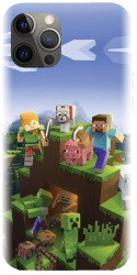 Husa din silicon compatibila cu Apple iPhone 13 Pro - model MInecfraft 2 
