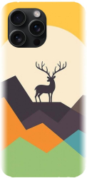 Husa din silicon compatibila cu Apple iPhone 15 Pro Max - model Abstract Deer 