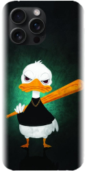 Husa din silicon compatibila cu Apple iPhone 15 Pro Max - model Duck With A Bat 