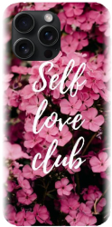 Husa din silicon compatibila cu Apple iPhone 15 Pro Max - model Love Self Love Club 