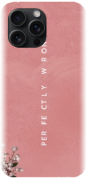 Husa din silicon compatibila cu Apple iPhone 15 Pro Max - model Perfectly Wrong 