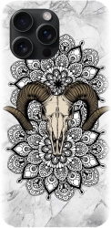 Husa din silicon compatibila cu Apple iPhone 15 Pro Max - model Tatoo Art Goat 