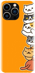 Husa din silicon compatibila cu Apple iPhone 15 Pro - model Cat Tower 