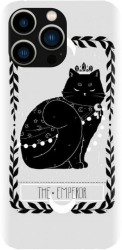 Husa din silicon compatibila cu Apple iPhone 15 Pro - model Tarot The Emperor 