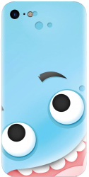 Husa din silicon compatibila cu Apple iPhone 8 - model Cute Blue 