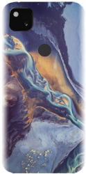 Husa din silicon compatibila cu Google Pixel 4a - model Abstract 101 