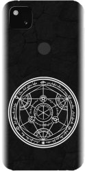 Husa din silicon compatibila cu Google Pixel 4a - model Anime Transmutation Circle 