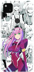 Husa din silicon compatibila cu Google Pixel 4a - model Anime Zero Two 